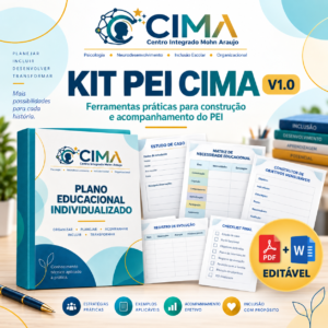 Capa do Kit PEI CIMA V1.0, com ferramentas práticas em PDF e Word editável.